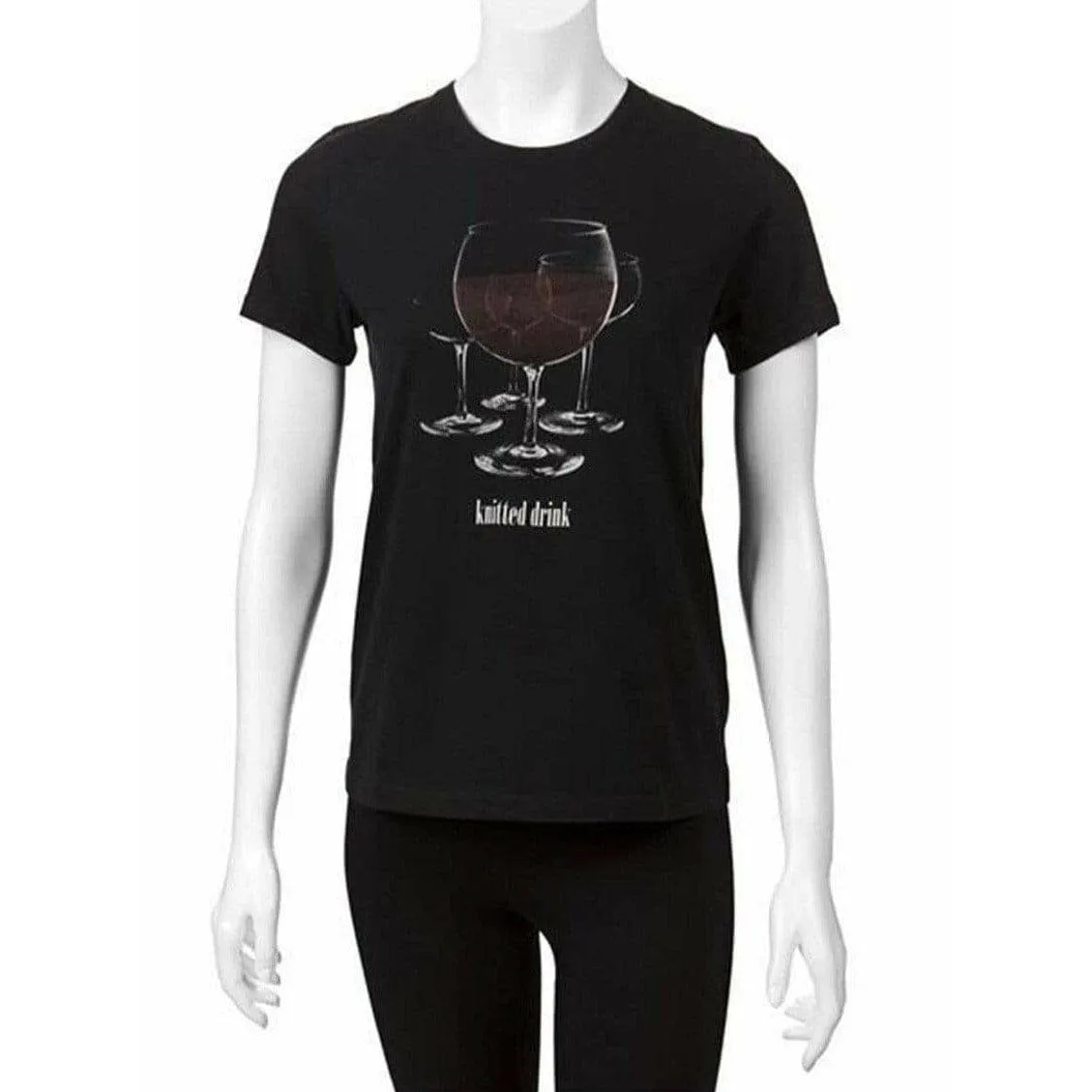 Undercover 'Kitted Drink' Black Cotton T-Shirt