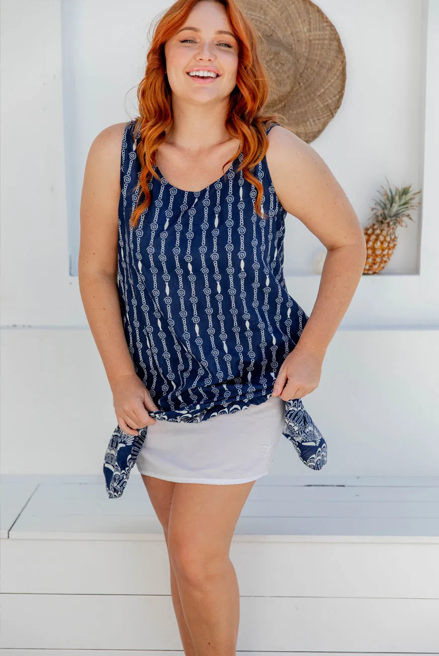 Vacation Cotton Slip Dress