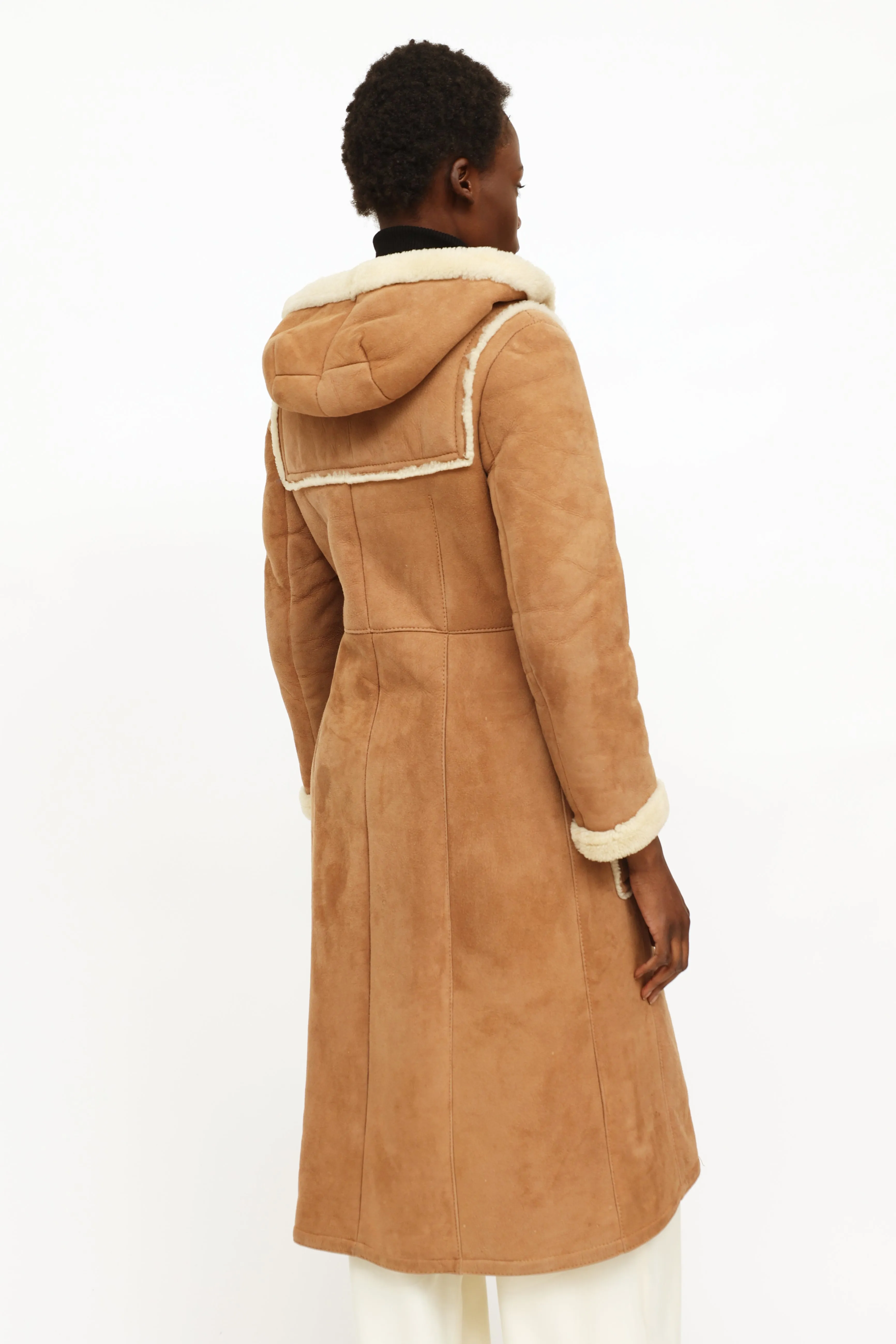 Vintage Tan Shearling Coat