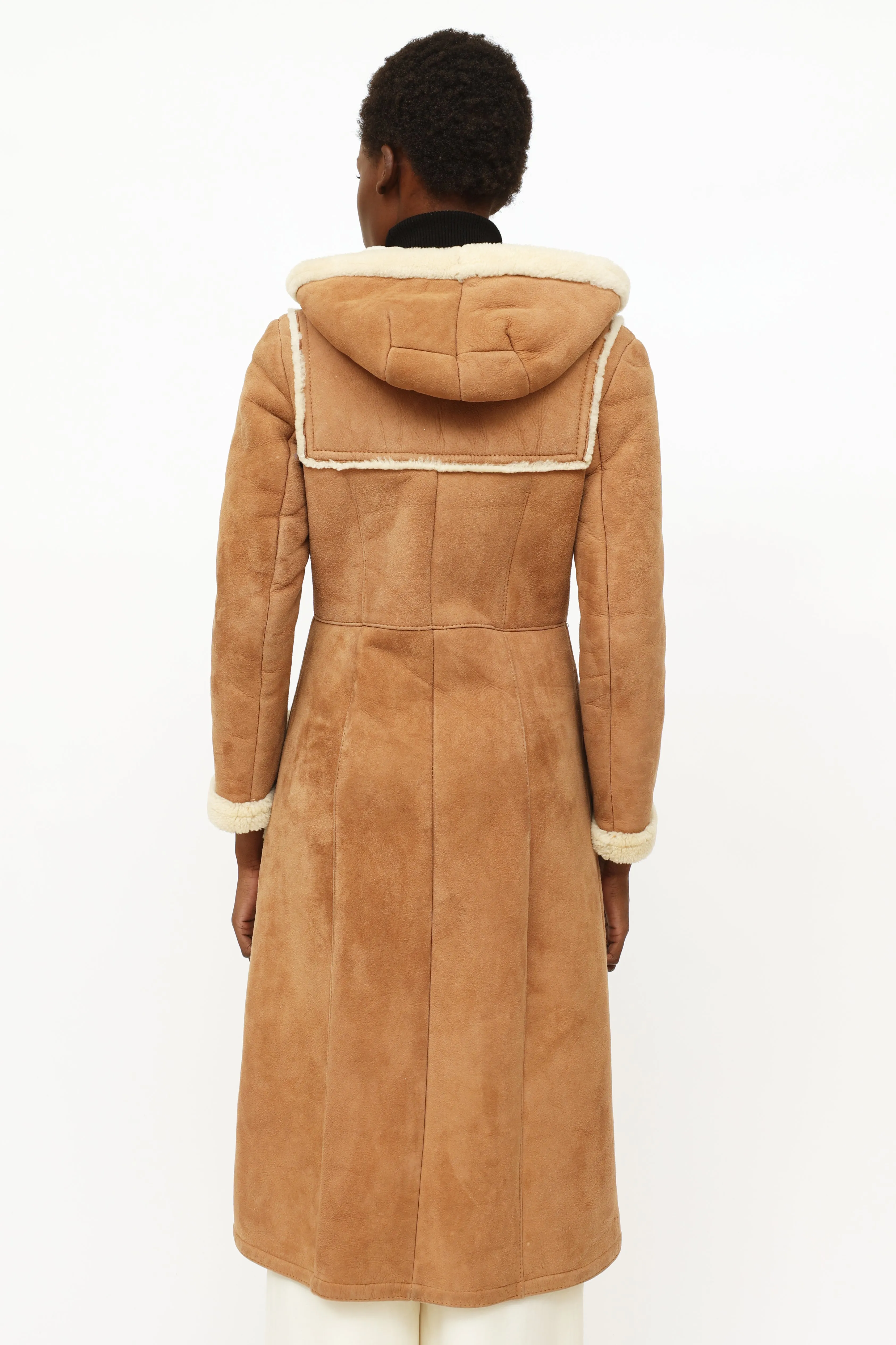 Vintage Tan Shearling Coat