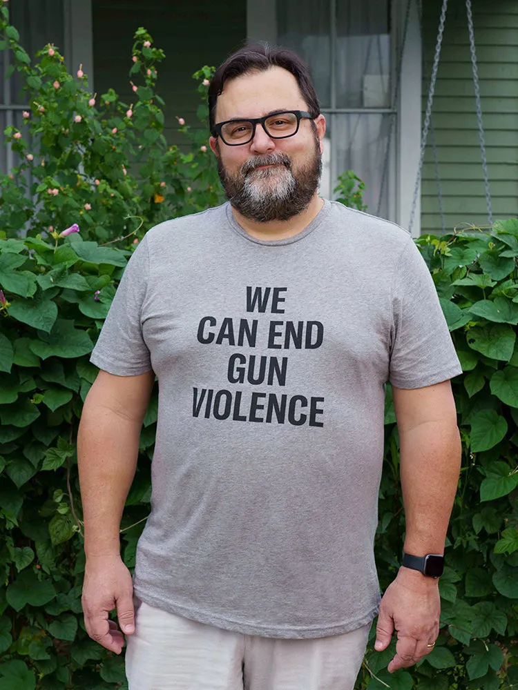 We Can End Gun Violence Gray Tee