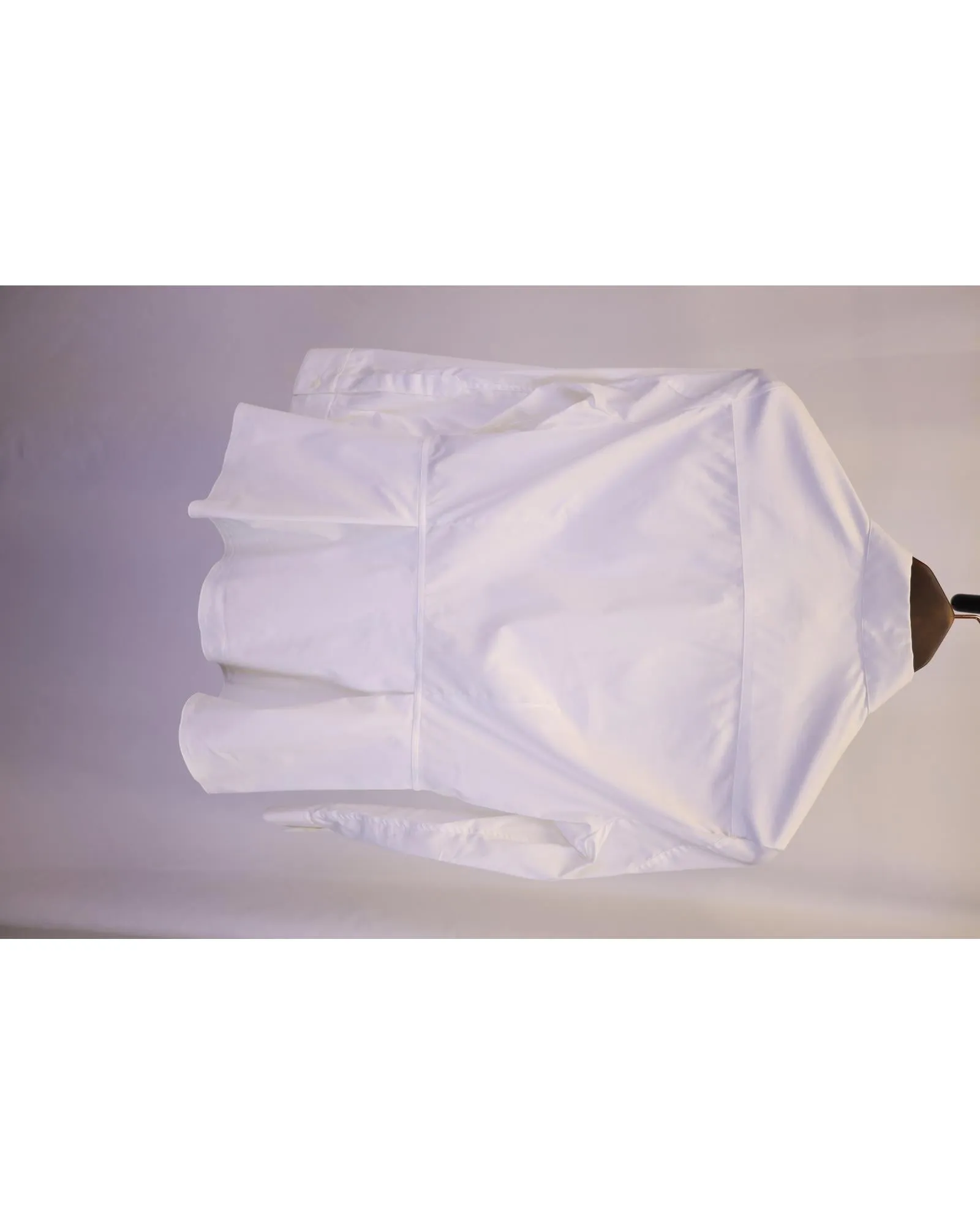 White Cotton Peplum Shirt - Lightweight and Comfortable