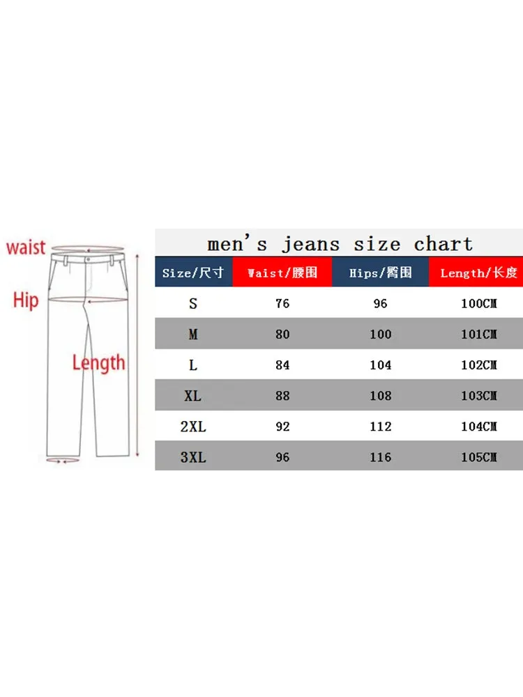 Wiaofellas  -  Mens Classic Jeans Blue Hip Hop Comfortable Stretch Trousers Biker Skinny Denim Pants Men  Fashion Streetwear Jeans Men