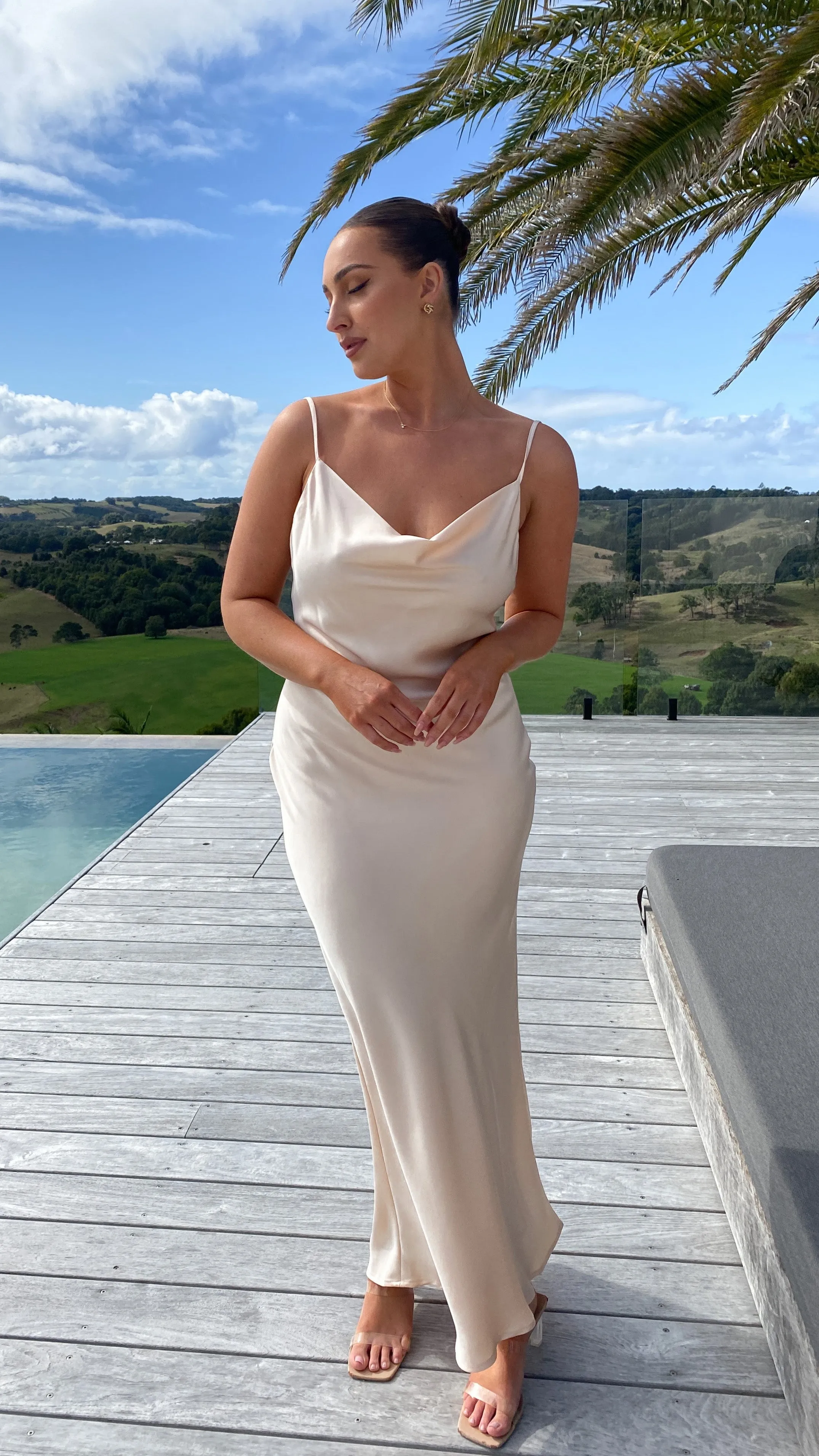 Willow Maxi Dress - Champagne