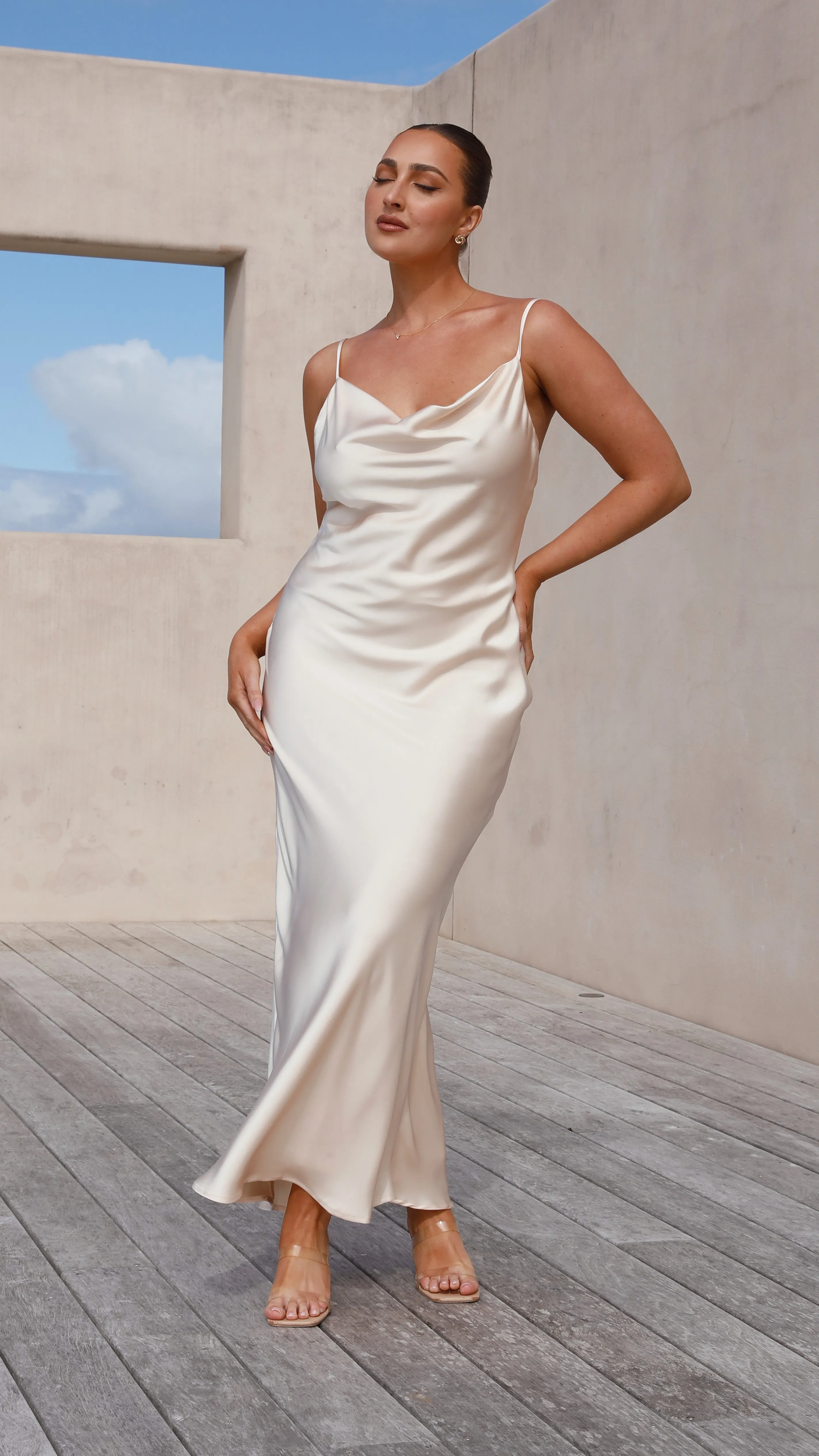 Willow Maxi Dress - Champagne