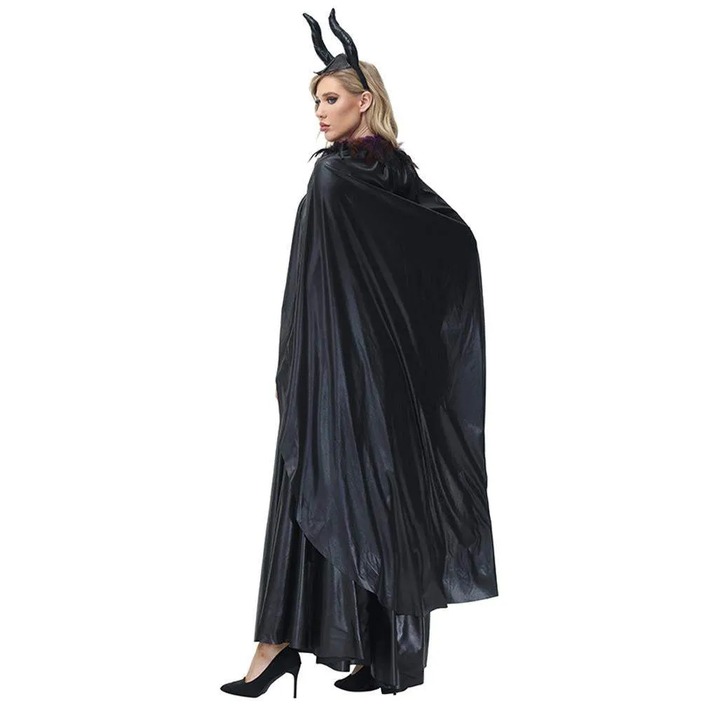 Women's Maleficent Dark Queen costume suit Cosplay Halloween Costumes for adult