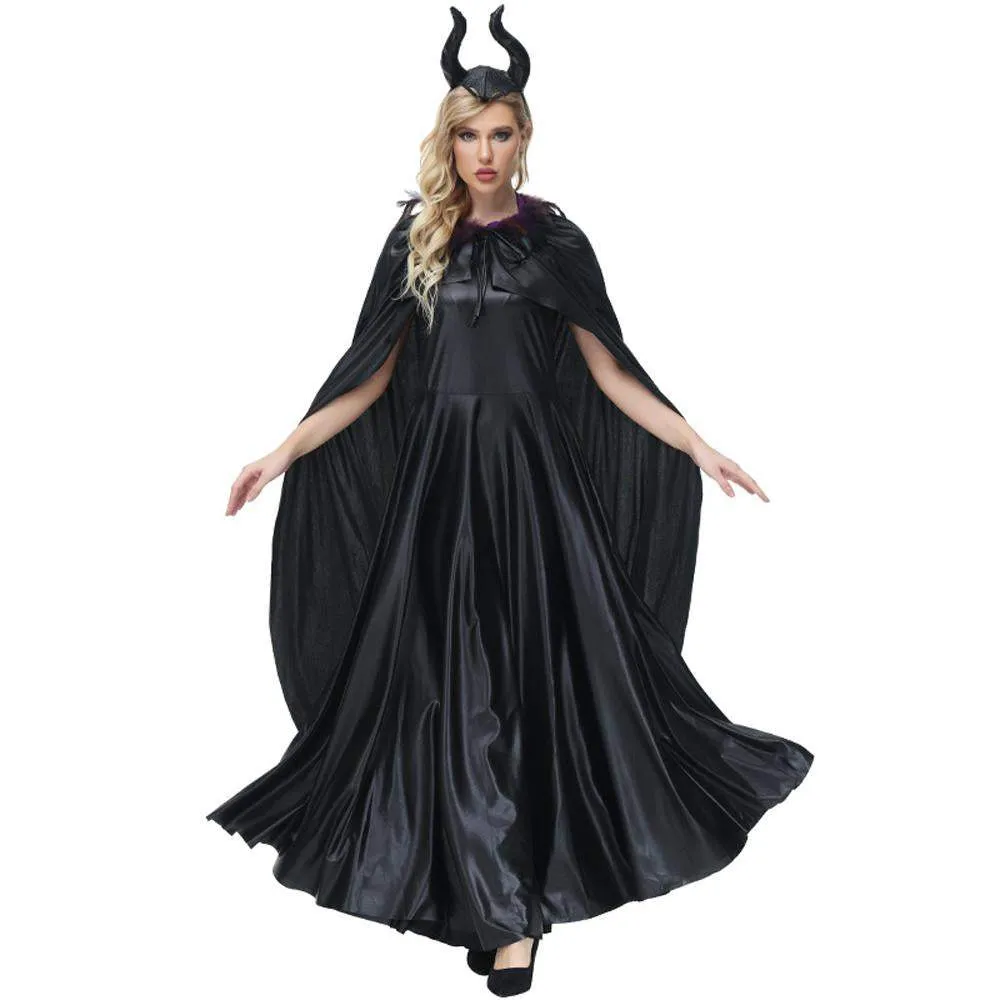 Women's Maleficent Dark Queen costume suit Cosplay Halloween Costumes for adult