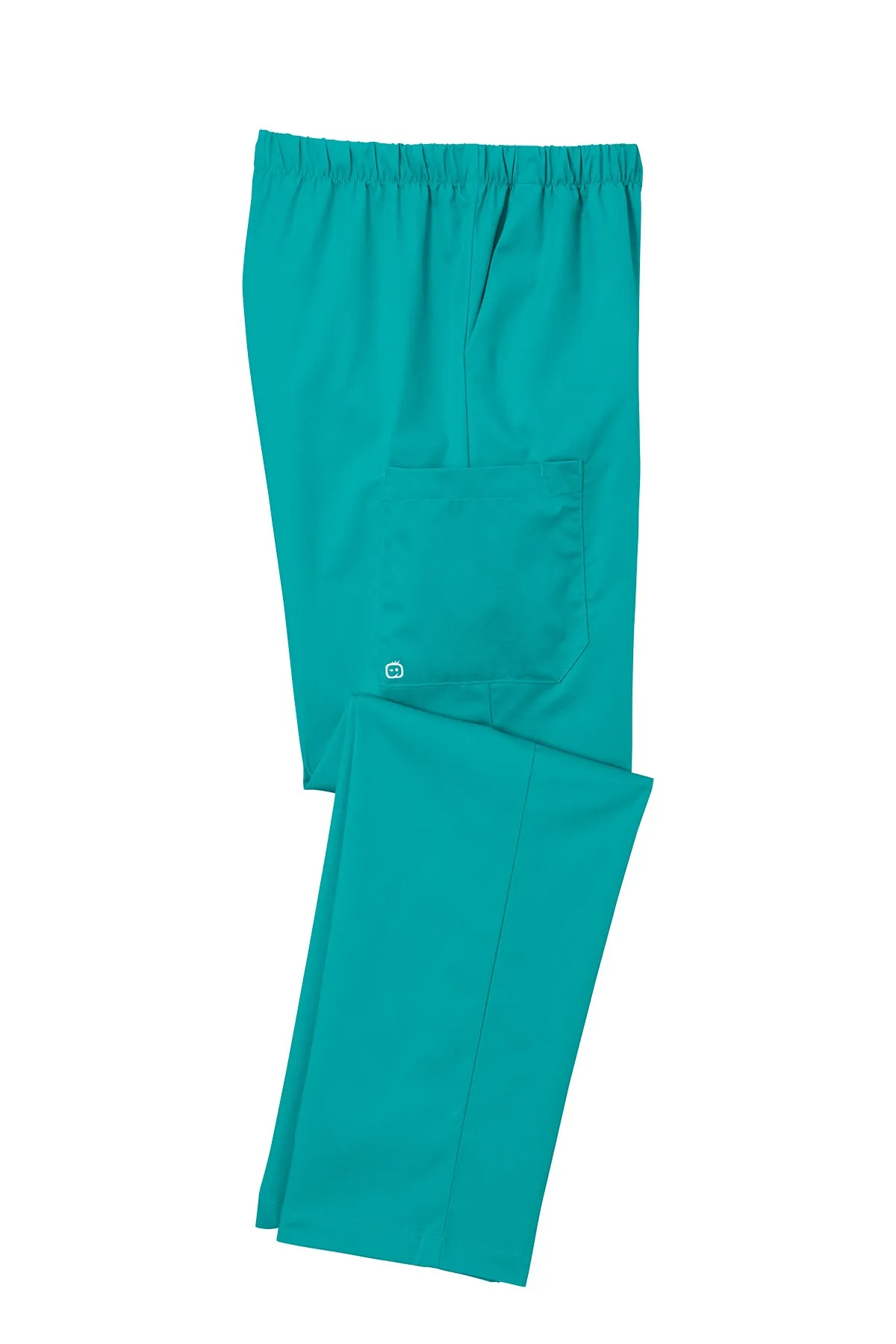 WonderWink® Women’s WorkFlex™ Mock Wrap Cargo Pants - Teal Blue