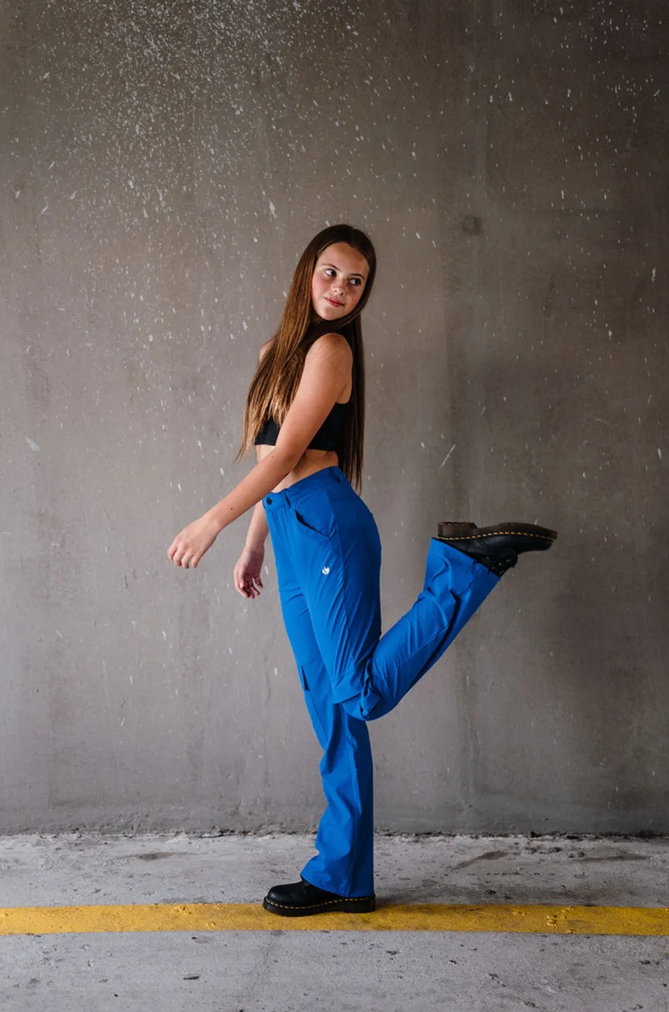 Youth Cobalt Blue Cinch Cargo Pant