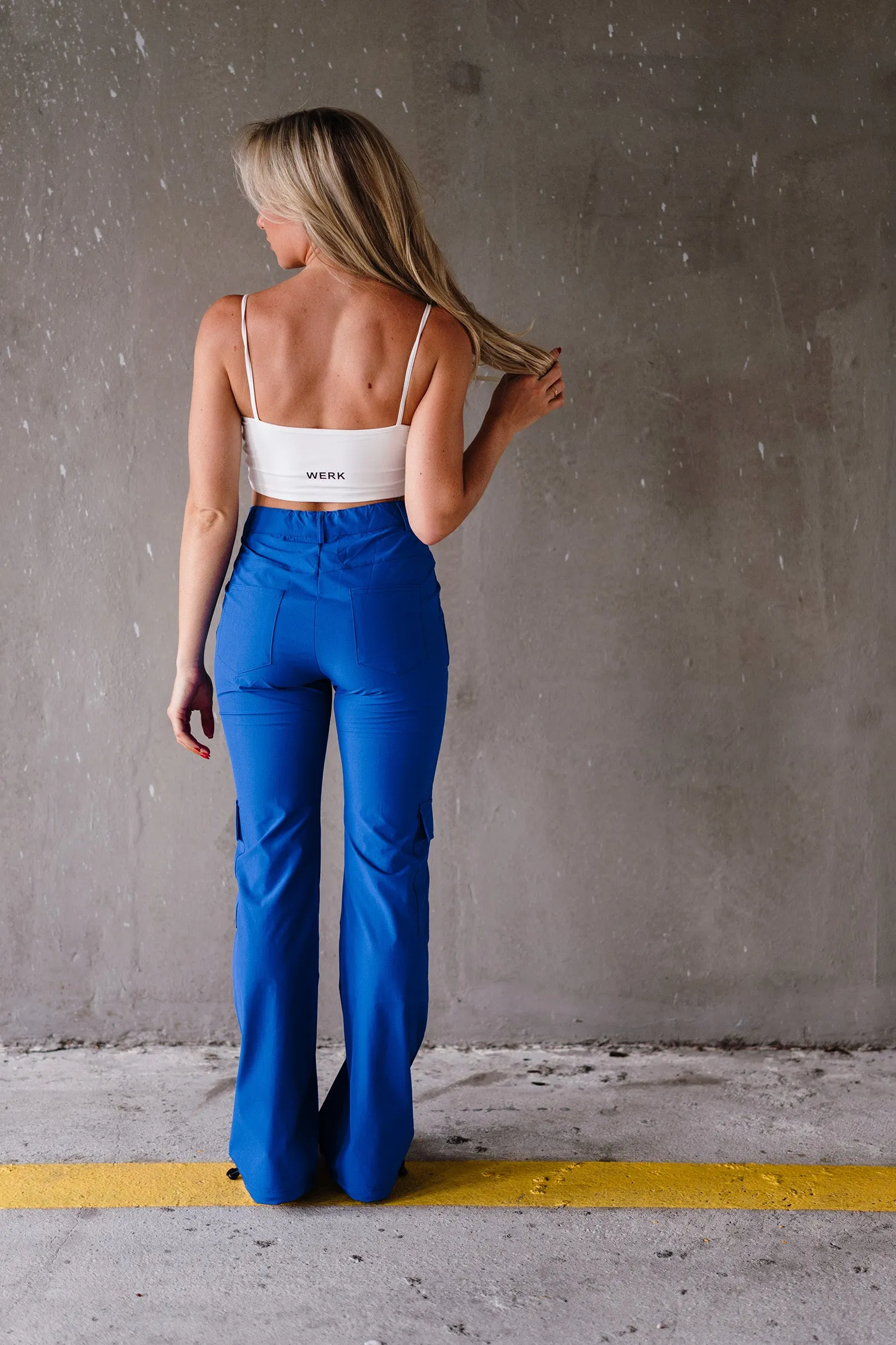 Youth Cobalt Blue Cinch Cargo Pant